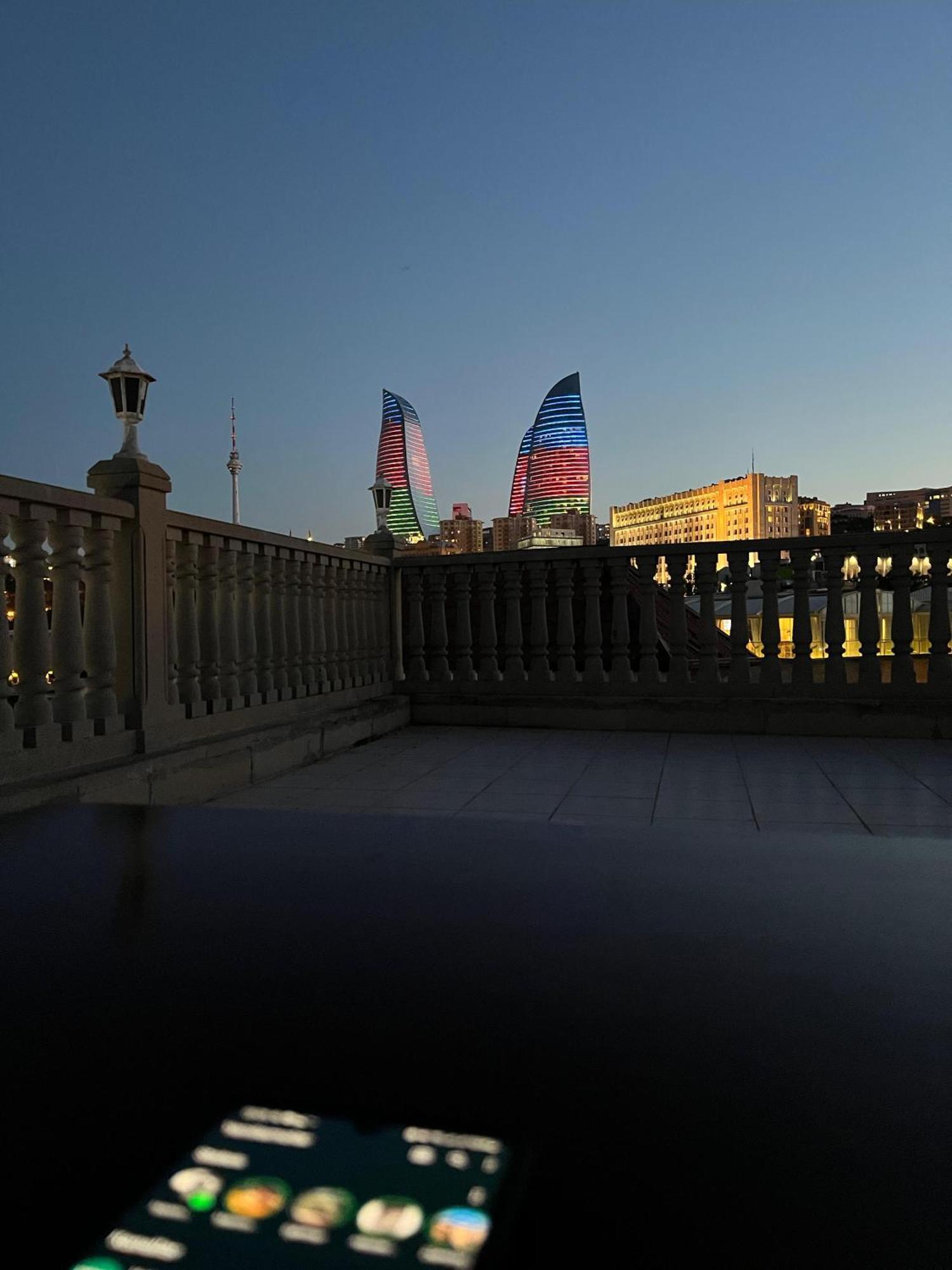 Cafe Terrace Hostel Baku Exterior foto